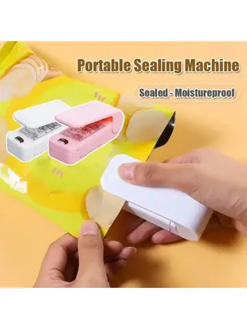 1pc Kitchen Handheld Snack Sealer, Plastic Bag Sealer For Freshness, Easy-To-Use Kitchen Gadge, Portable Heat Sealer Packaging
