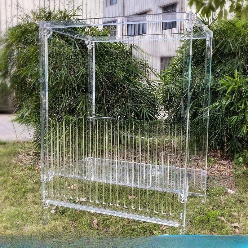 Acrylic crib newborn crib transparent crib height adjustable