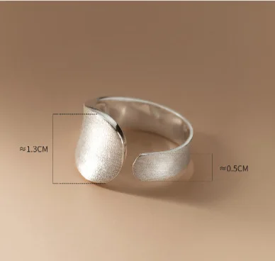 Offene Ringe aus 925er-Sterlingsilber mit originaler alter Methode für Damen, Hochzeit, luxuriöser Qualitätsschmuck, Accessoires Argent 925 – Detail 9