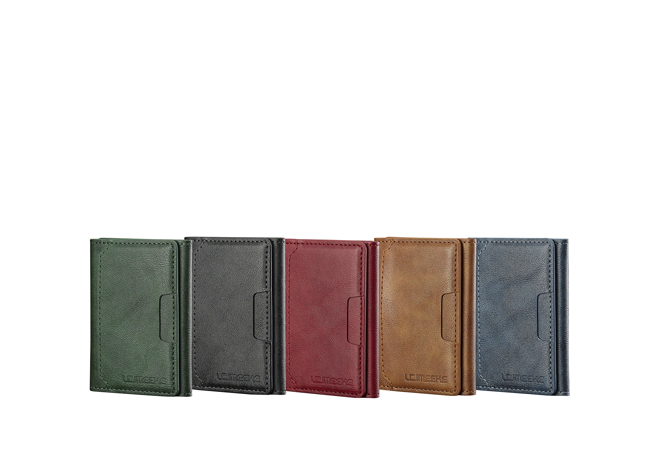Business Magnetic Card Solt Case for Magsafe Functions Phone Case Card Holder Wallet Luxury PU Leather Men Slim Purses Pocket