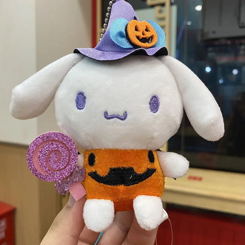 Hellokitty muñeco de peluche colgante para Halloween, Kawaii Sanrio, figura de Animes de Navidad, llavero, mochila escolar, regalo para estudiantes