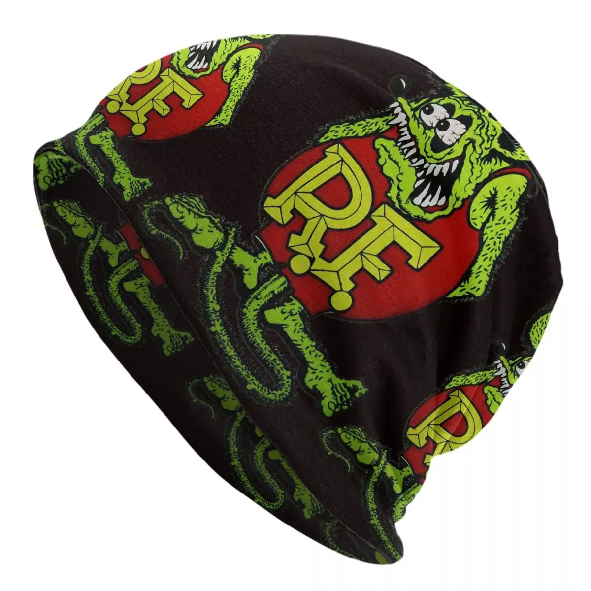 Harajuku Tales Of The Rat Fink 6 Unisex Cycling Brimless Urinal Hat Rat Fink Knitted Hat For Men And Women Casual Creative