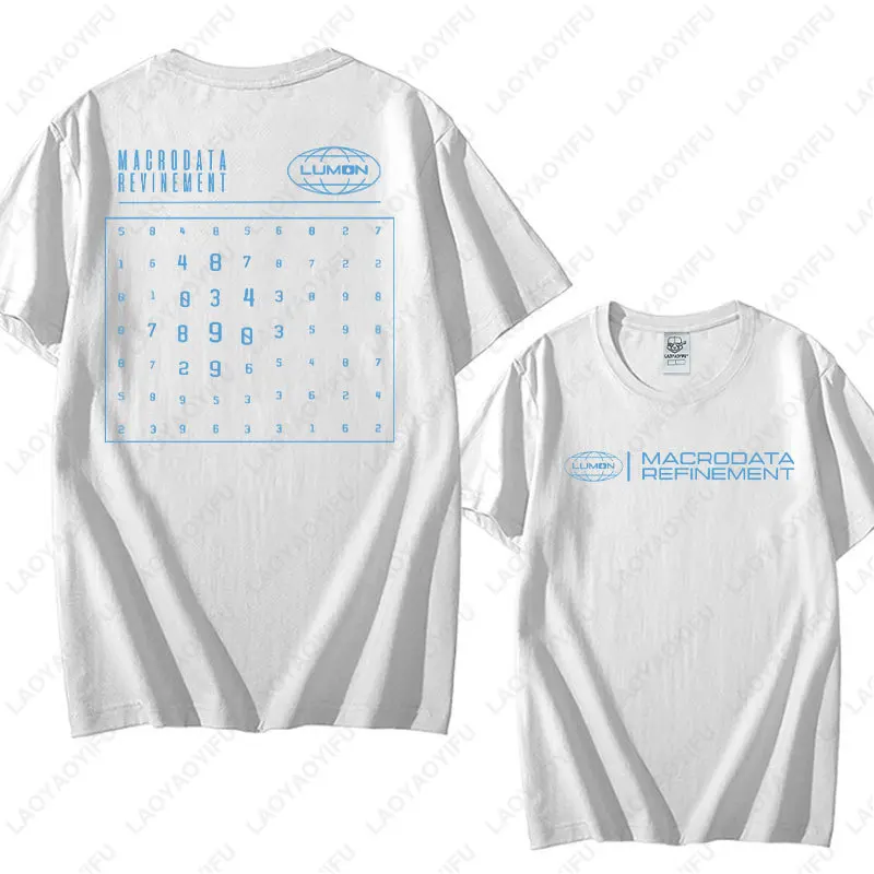 أزياء لومون ماكروداتا صقل قطع القطن التي شيرت خمر Harajuku للجنسين الشارع الشهير تي شيرت 2025 برنامج تلفزيوني مستوحاة تيز