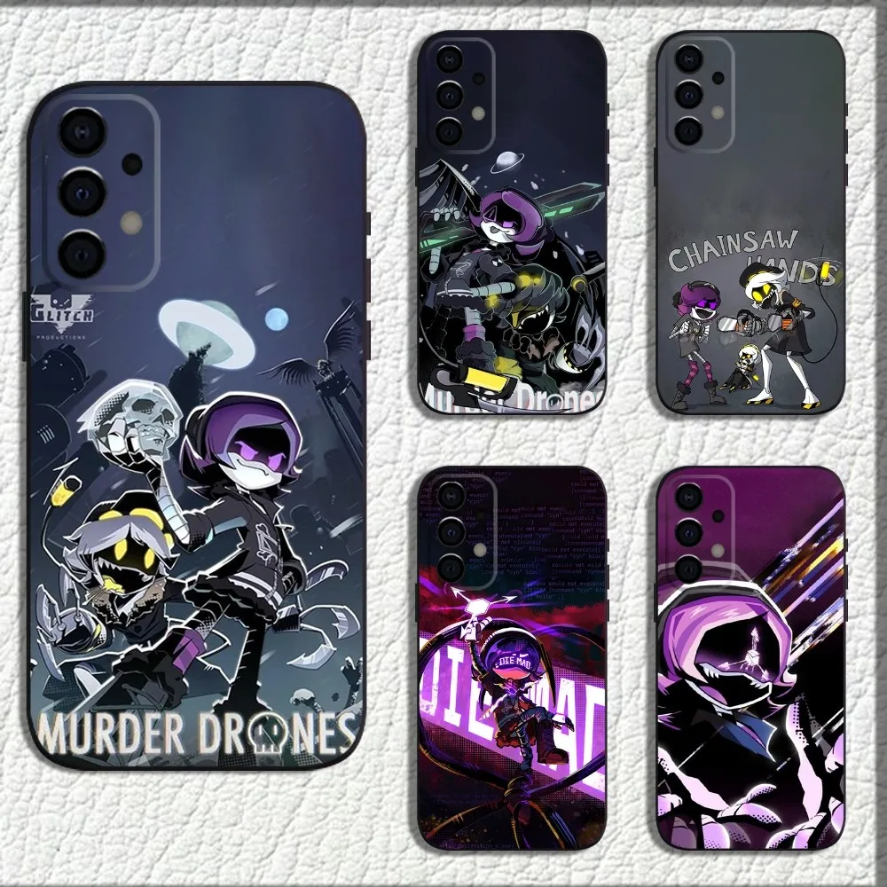 Game M-Murder-D-Drones Phone Case For Samsung Galaxy A13,A21s,A22,A31,A32,A52,A53,A71,A80,A91 Soft Black Shell