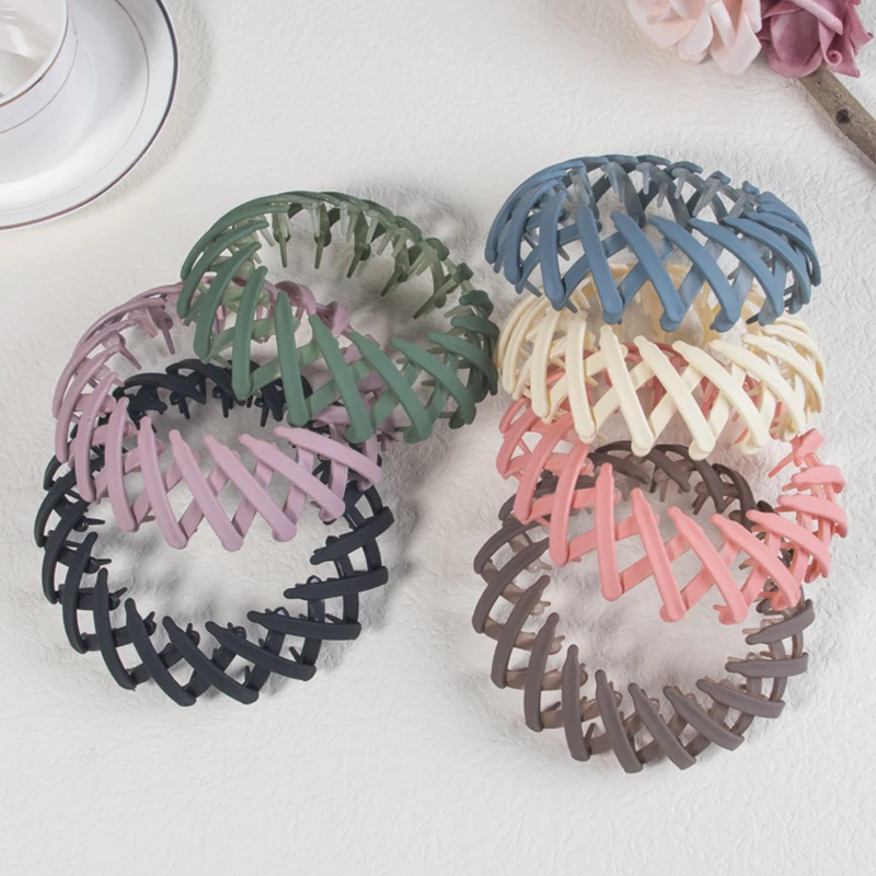 1pc/4pcs/7pcs Fashion Bird Nest Hair Clips for Women Matte Hair Claw Clips Ponytail Hair Accessories for Women Girls