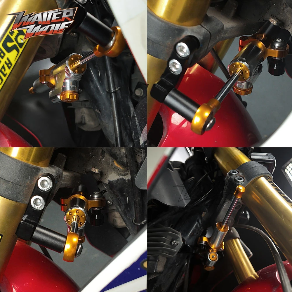 2024 CB 190R الخطي التوجيه المثبط جبل قوس لهوندا CB190R 2017-2023 السلامة عكس استقرار تصاعد دعم كتلة #2