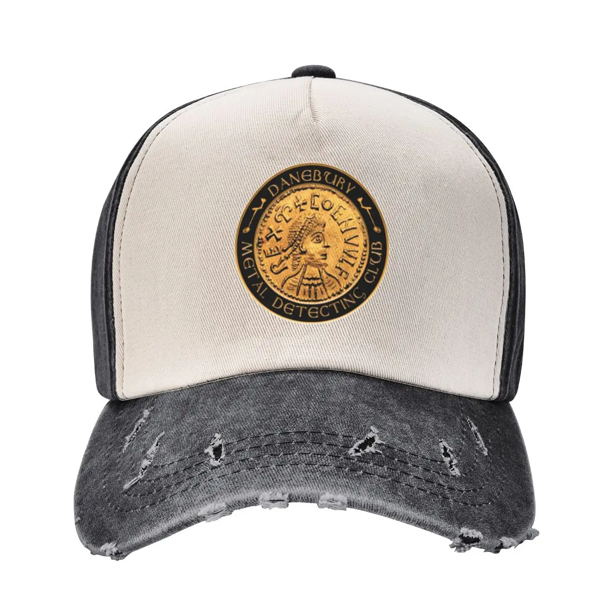 Danebury Metal Detecting Club Mock Logo Baseball Cap Hip Hop Vintage Big Size Hat Mens Hats Women's