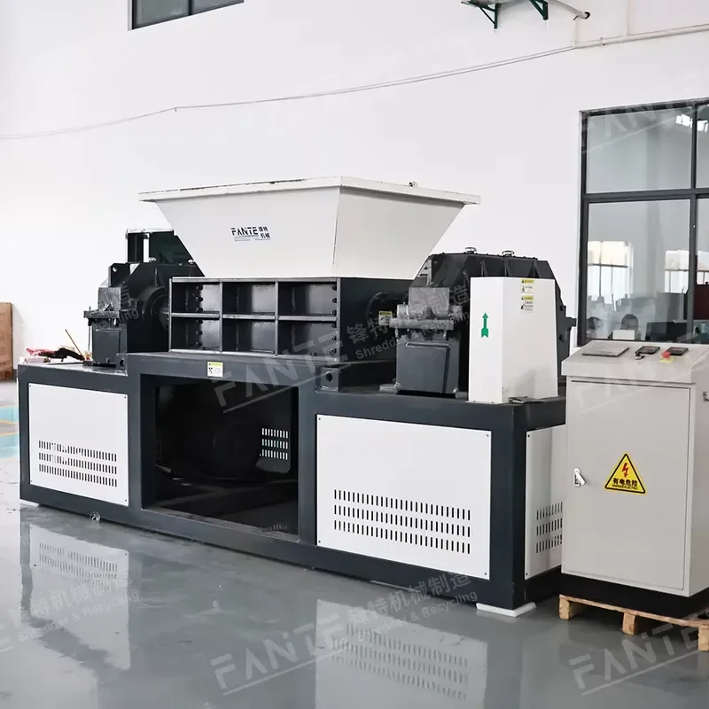 Crusher Industrial Twin Shaft E-Waste Shredder for Efficient Processing of Laptops Keyboards Hard Disks and Electronic