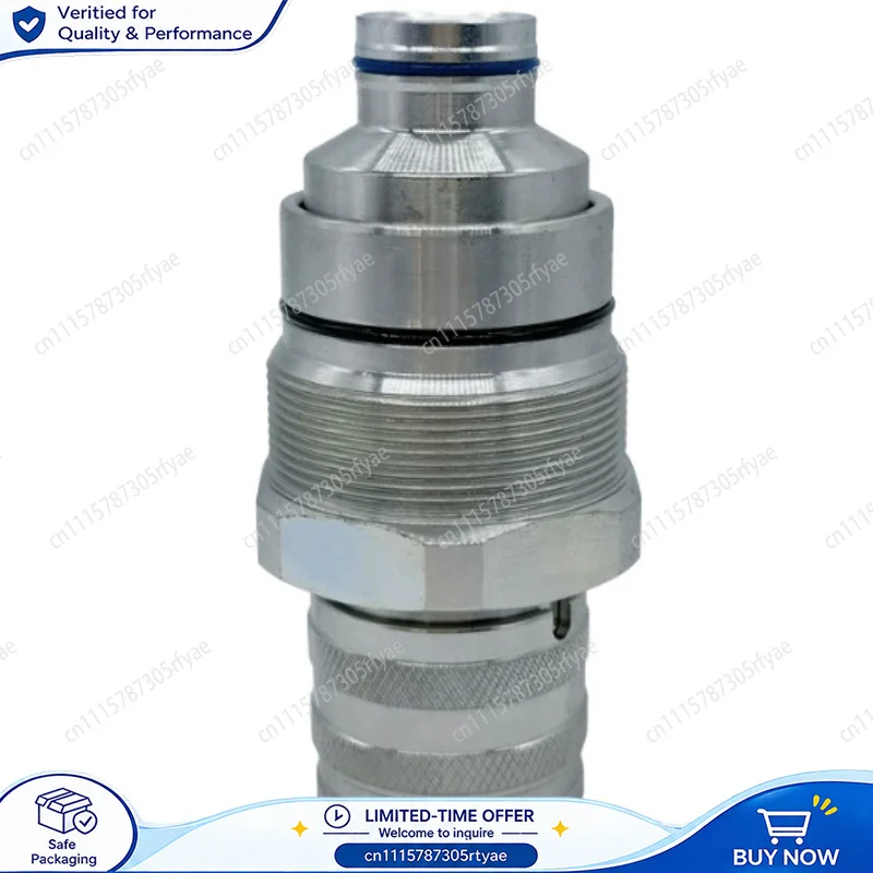 Quick Connector for Skid Steer Loader 7246802 7246799 Flat Face Hydraulic Coupler Replacement Accessory