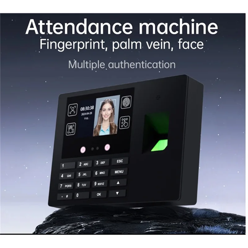 M09K Macchina di presenza multifunzione Riconoscimento delle impronte digitali Password Riconoscimento facciale Sistema tre in uno