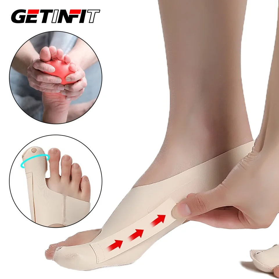 1Pcs Adjustable Toe Thumb Eversion Corrector Wearable Shoes Correcting Plantar Bone Toe Separation Comfortable Ankle Protector