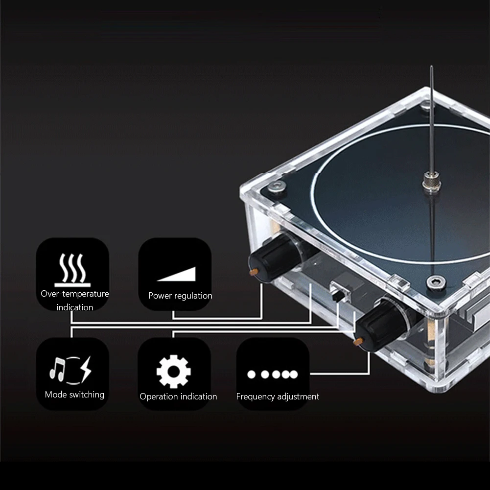 

Music for Tesla Coil Speaker Wireless Transmission Palm for Tesla Coil Bluetooth-Compatible Voltage Pulse Electric Arc Generator