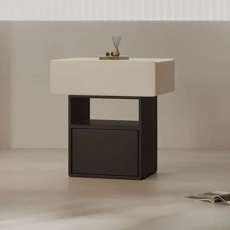 

A Italian bedside table inset style new home floor mounted very narrow bedside table minimalist bedside table storage cabine