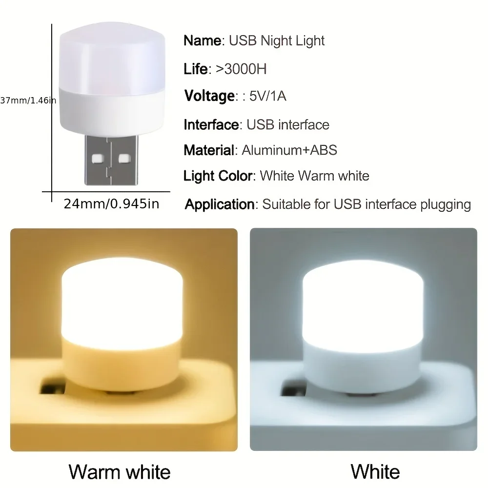 Mini USB LED Light Portable 5V 1W Multi-color Usb Lamp Book Reading Eye Protection Lamp for Power Bank Computer LED Night Light