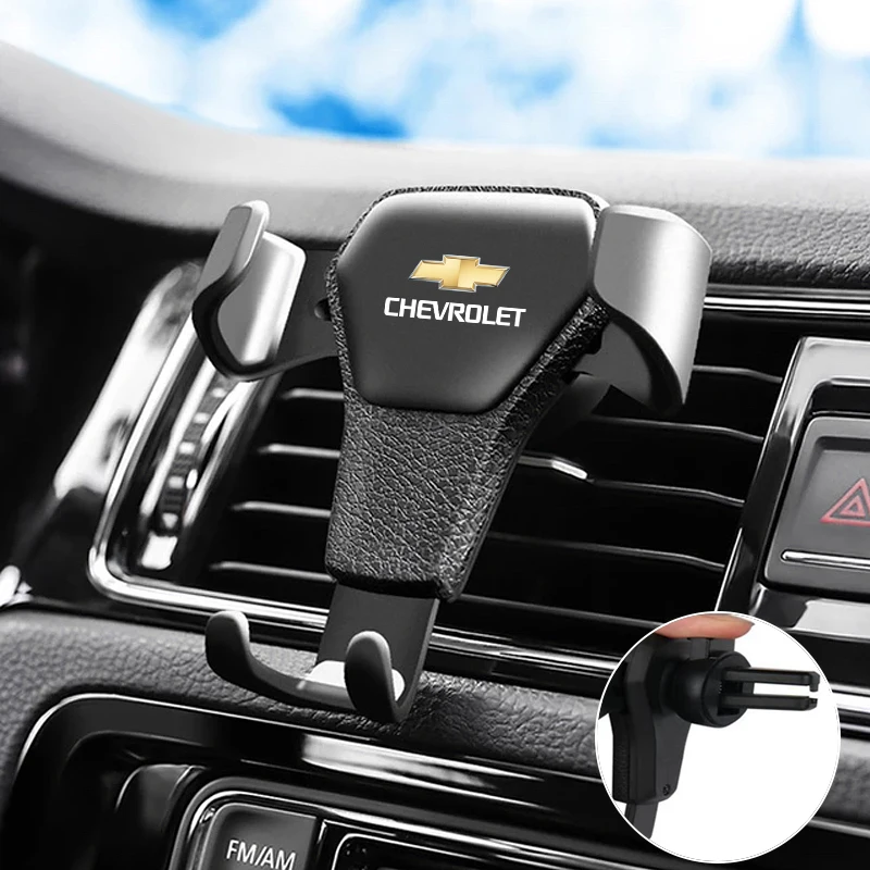 Soporte para teléfono de coche con clip de ventilación, soporte para teléfono móvil para Chevrolet Z71 Sail Bolt Impala Sonic Volt Trax Corsa Matiz