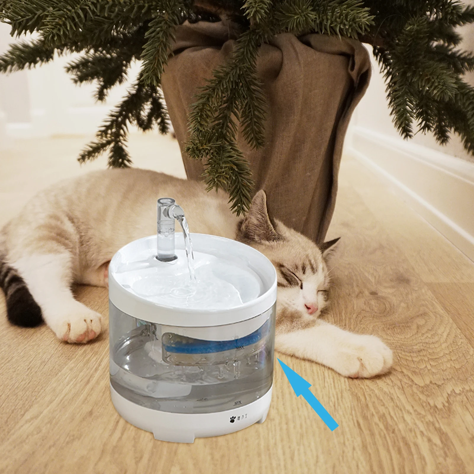 

4pcs Pet Fountain Filter Activated Carbon Water Feeder Cotton Black Drinking Cat Bowl Dog Water Dispenser Hair Removal Odor
