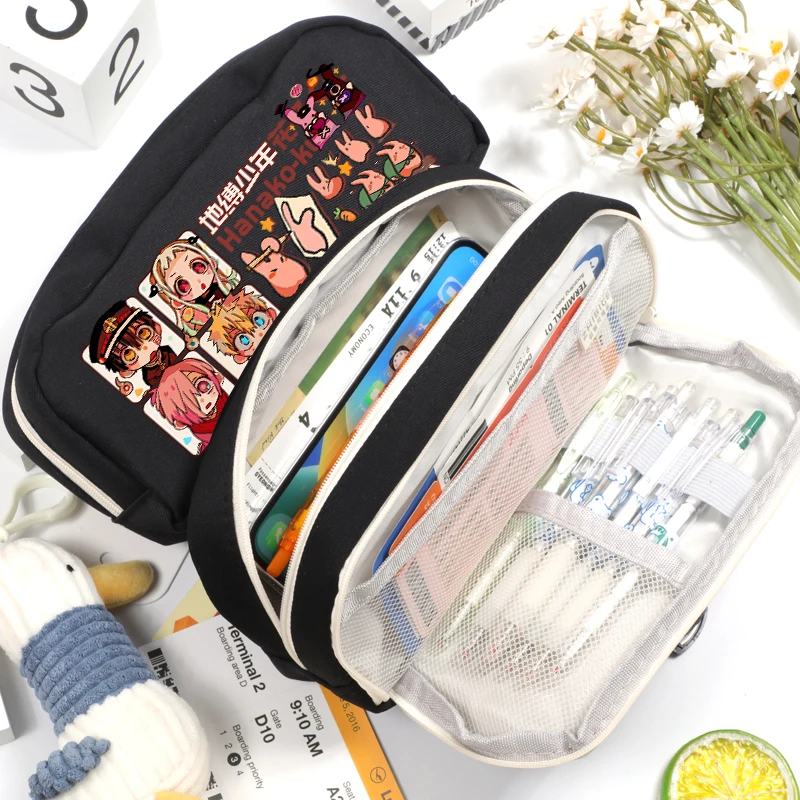 

Anime Toilet-bound Hanako-kun Yugi Amane Yashiro Nene Cosplay Cartoon Spectacle Case Student Writing Pencil-box Mascot Gift