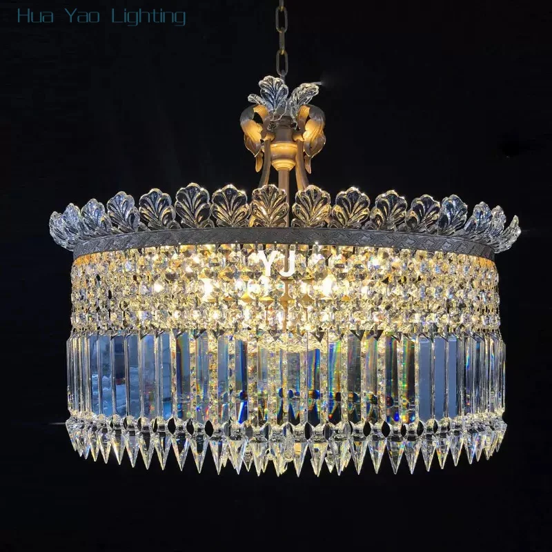 European Crystal  Chandelier Modern Minimalist Bedroom Dining-Room Lamp Shopping Mall Club House Exhibition Hall Chandelier