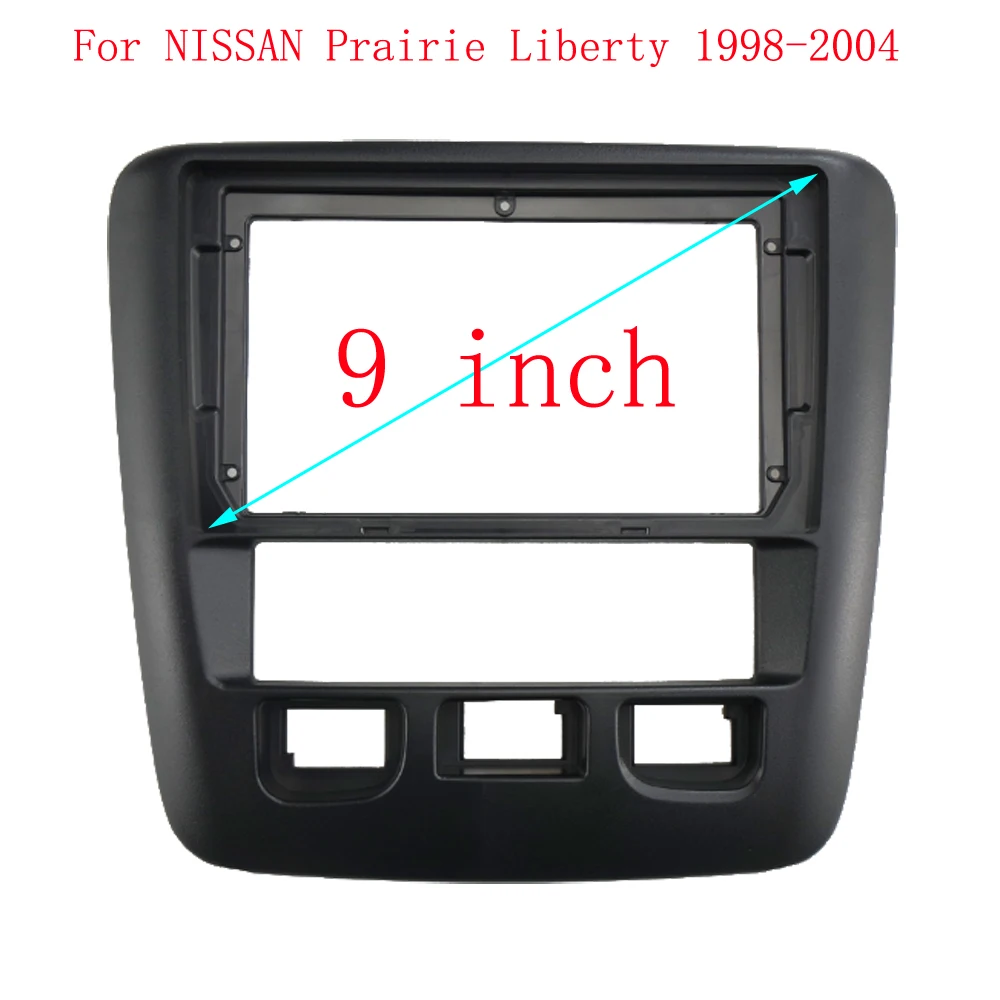 

9 Inch Car Frame Fascia Adapter Canbus Box Decoder Android Radio Dash Fitting Panel Kit For NISSAN Prairie Liberty 1998-2004