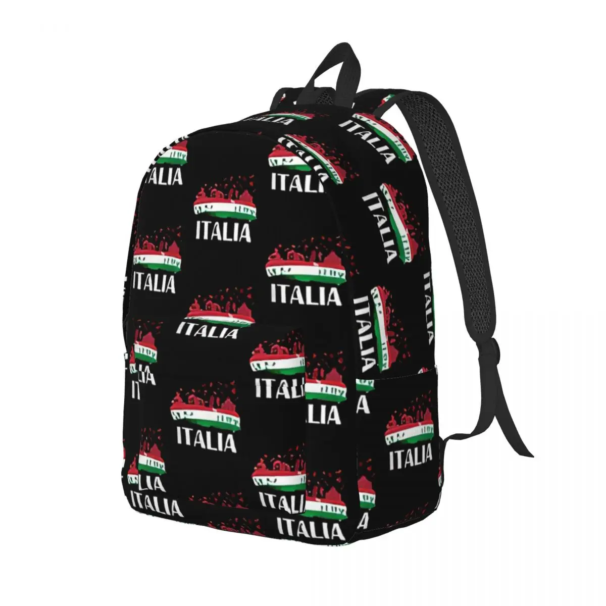 Italy Flag Italia Proud With National Symbols Backpack High School Business Daypack for Men Women Laptop Computer Shoulder Bag