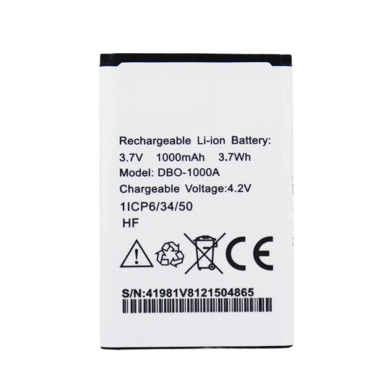 بطارية 1000mAh DBO-1000A للهاتف المحمول Doro 1370 1372 2404 6040 6060 7439