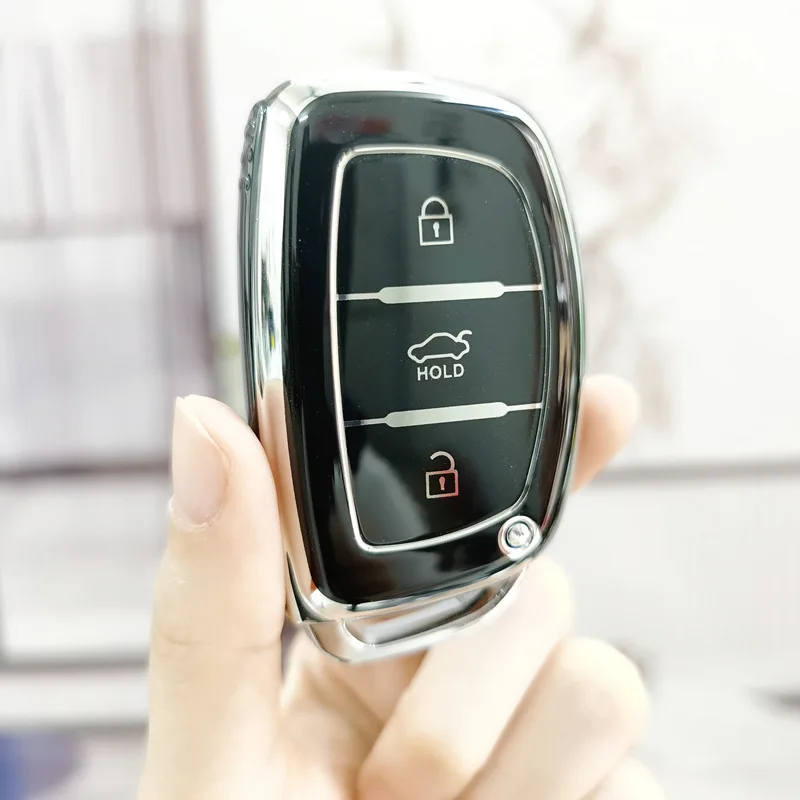 TPU Key Cover Case Keychain For Hyundai Ix35 Grand I10 Elantra 2017 Tucson Sonata Ix25 I20 Creta Santa Fe GLS Reina Key Holder