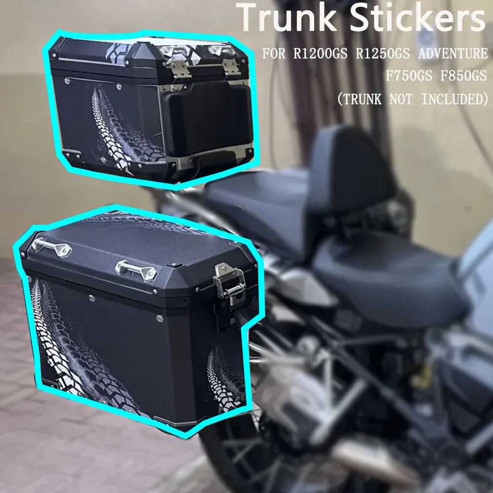 

Motorcycle Top Side Stickers Decal Trunk Luggage Cases Box Aluminium For BMW F750GS F850GS R1250GS R 1250 GS R1200GS ADVENTURE