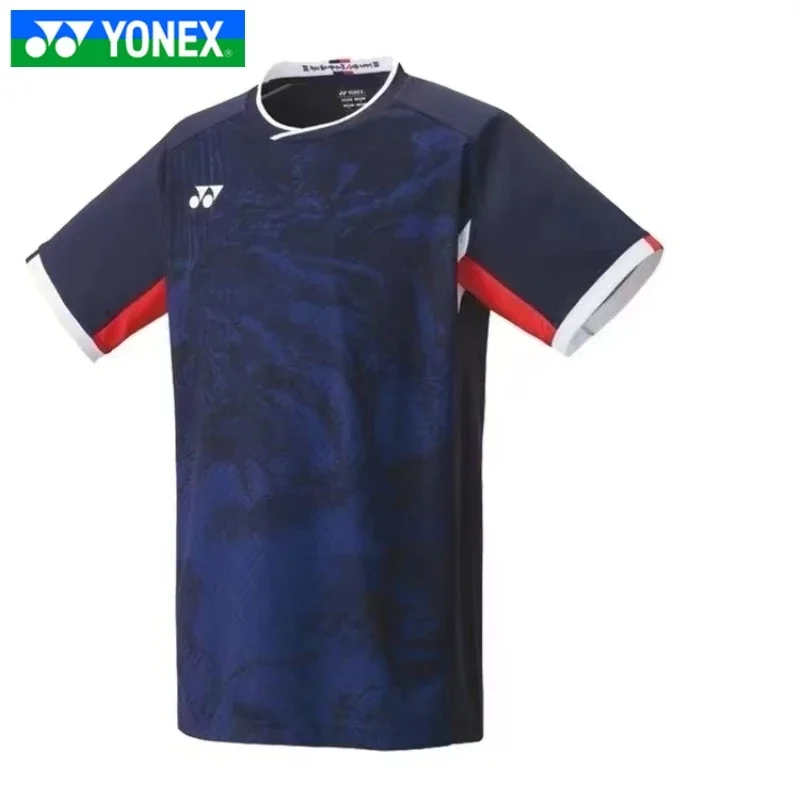 NEW Yonex man shorts Badminton Competition Training Suit Quick-drying Breathable Sweat-absorbent Top Short-sleeved T-shirt