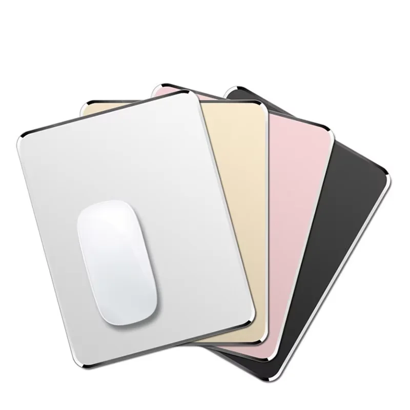 

Aluminum Metal Mouse Pad Mat Hard Smooth Matte Thin Non-Slip Waterproof Fast and Accurate Control Mousepad Home Office Desk Mat