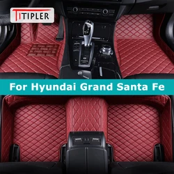 TITIPLER Custom Car Floor Mats For Hyundai Grand Santa Fe Auto Carpets Foot Coche Accessorie