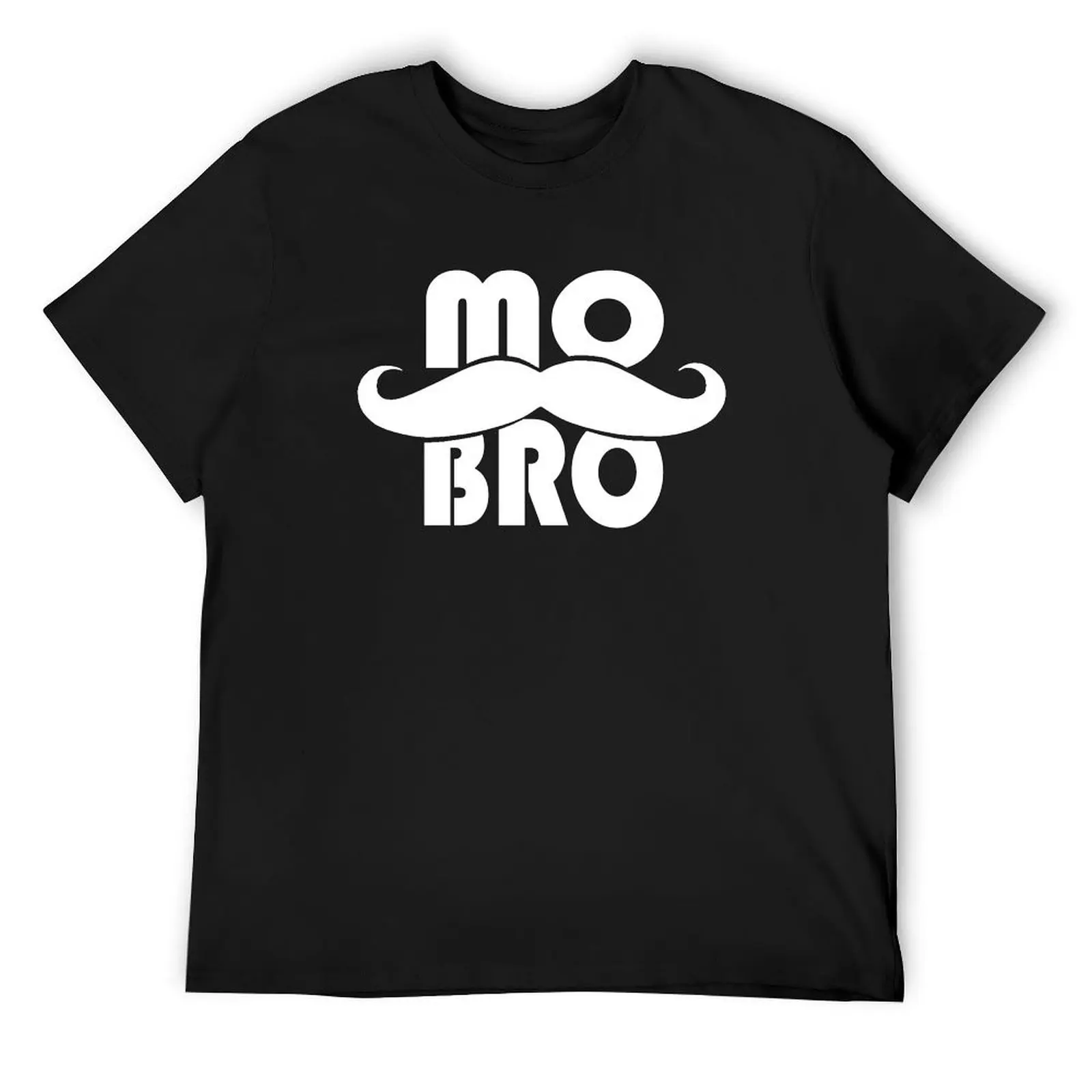 MO BRO design for the magnificent men with mustaches T-Shirt oversized graphic tee shirts graphic t shirt men 100℅ cotton