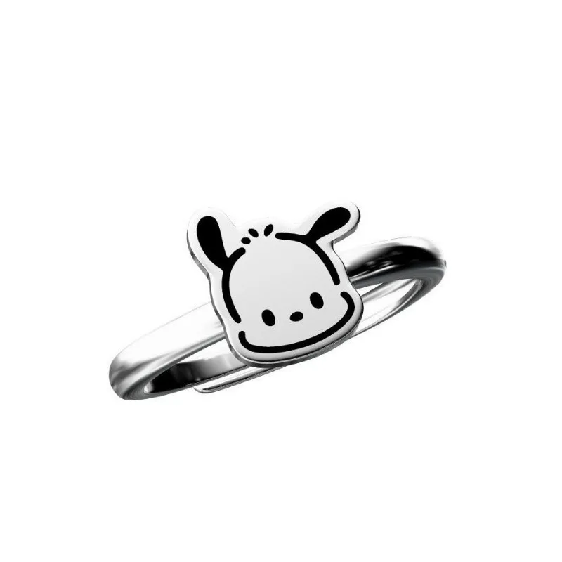 Sanrio Pochacco Cartoon Rings Anime Figures Anime Merchandise Decoration Ring Q Figural Beautiful Cute Girl Rings Birthday Gifts