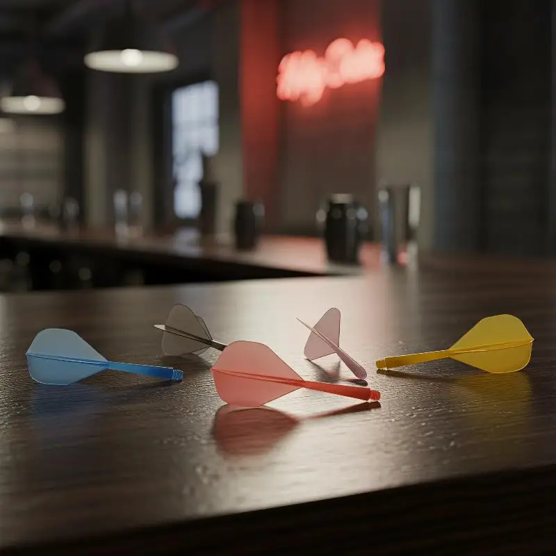 3 Stück 2BA Professionelle Dartpfeile 75% Transparent Leichtgewicht Anti-Drop L-Form Flügel für Bar-Wettkämpfe und Tägliche Übungen – Detail 16