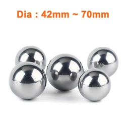 1Pcs 304 Stainless Steel Ball Dia 42mm 45mm 48mm 50mm 55mm 60mm 65mm 70mm High Precision Bearing Balls Smooth Solid Round Ball