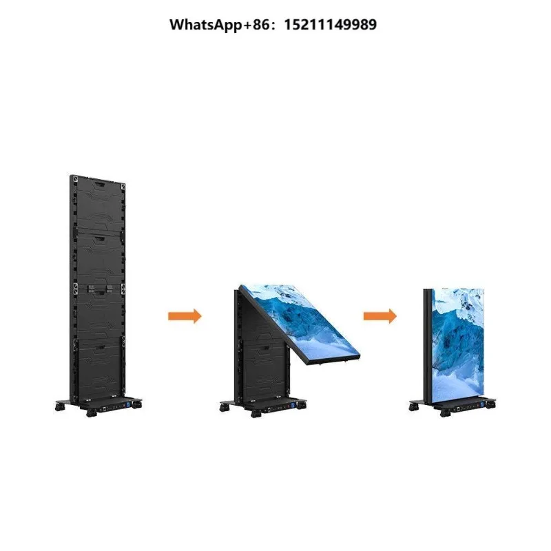 Full Color Movable Indoor HD LED Poster Screen Foldable LED Display for Retail Store Advertising Portable Advertising Solution