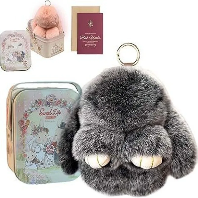 

Брелок с подвеской в виде оловянного пасхального кролика