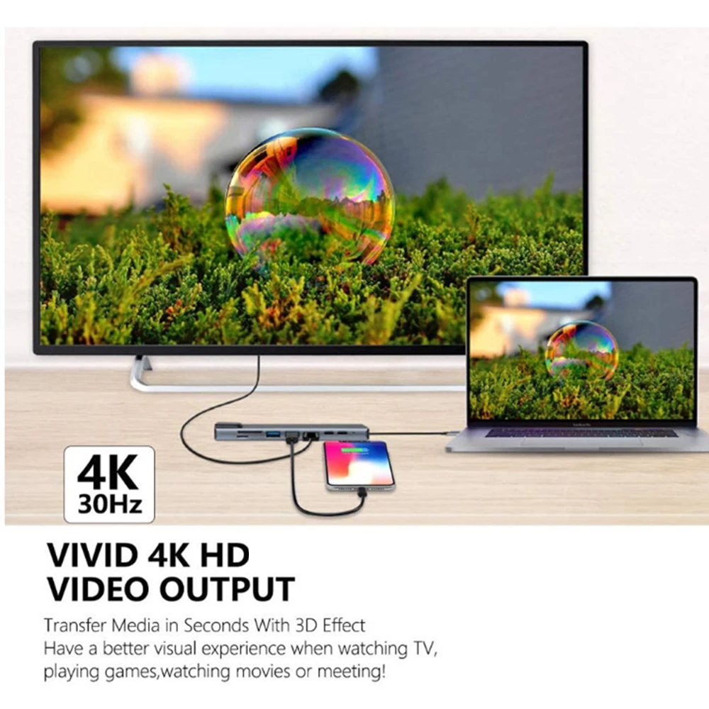 hub-usb-c-8-em-1-tipo-c-31-para-4k-adaptador-compativel-com-hdmi-com-leitor-de-cartao-rj45-sd-tf-pd-carga-rapida-para-macbook-laptop-pc