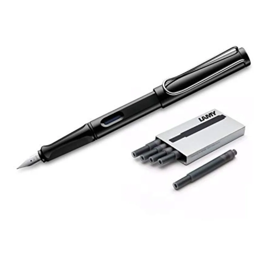 

Safari Fountain Pen 19M and 5 Ink Cartridges (LT10BK L19BKM