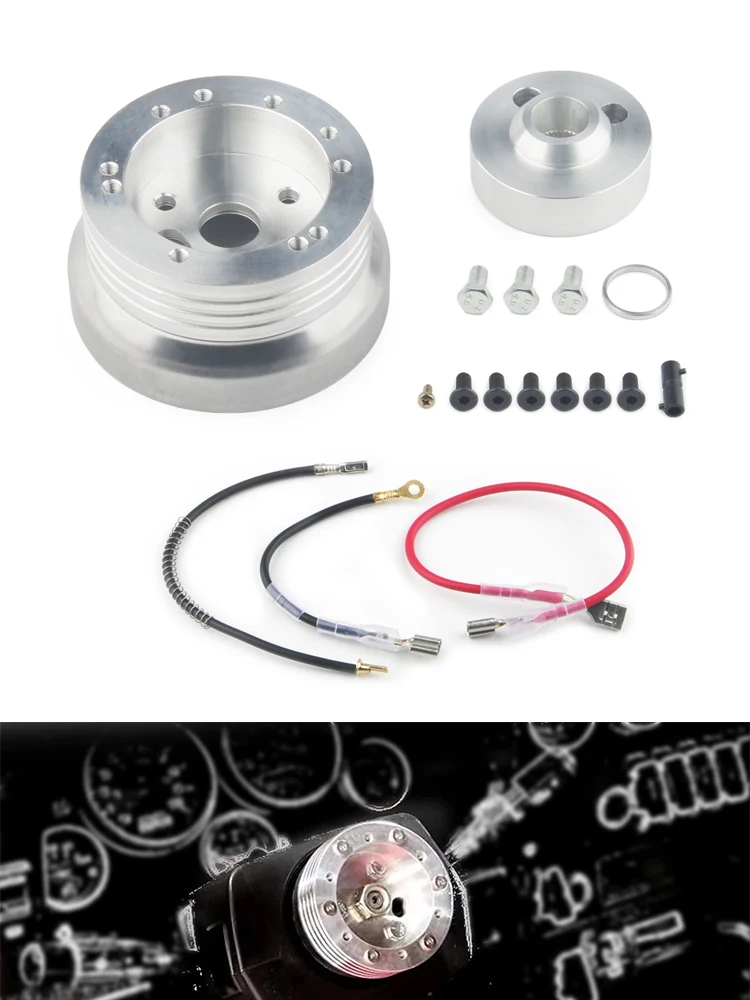 

For Chevy GM Billet Steering Wheel Hub Adapter for 5 & 6 Hole Wheels (1969-1994)