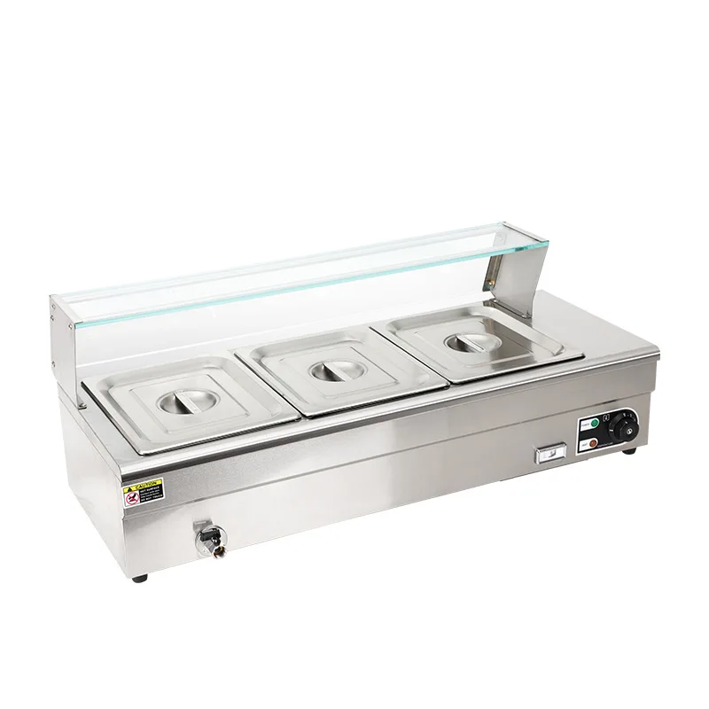 Commercial thermal insulation soup pond electric heating desktop cross-border multi-specification stainless steel