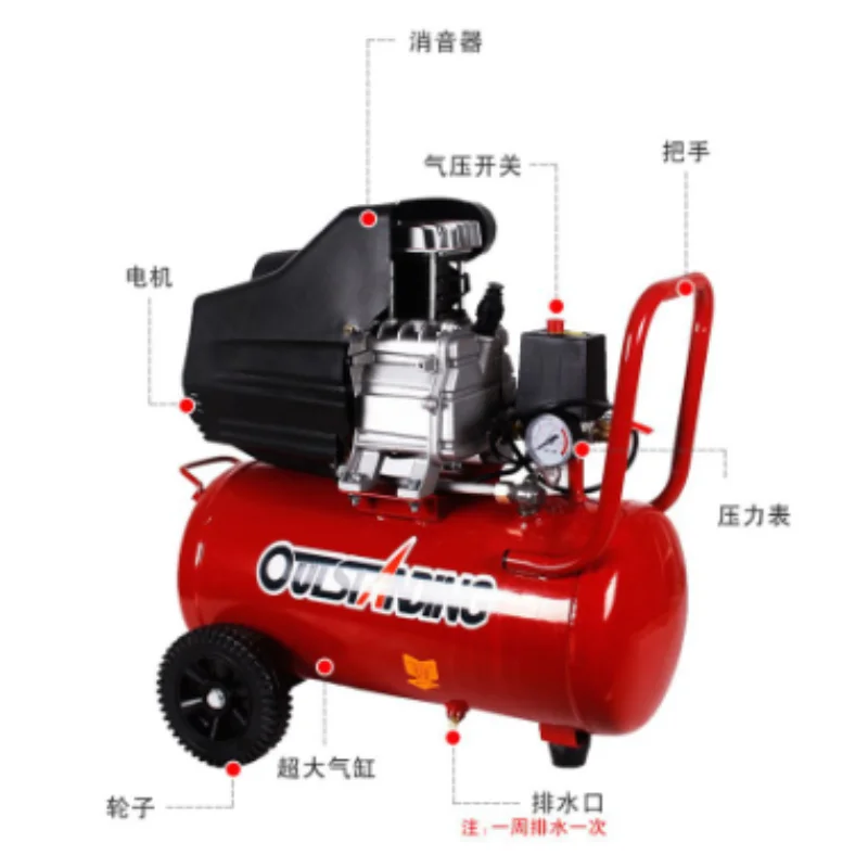 

MZB 8Bar 1hp direct driven electric air compressor
