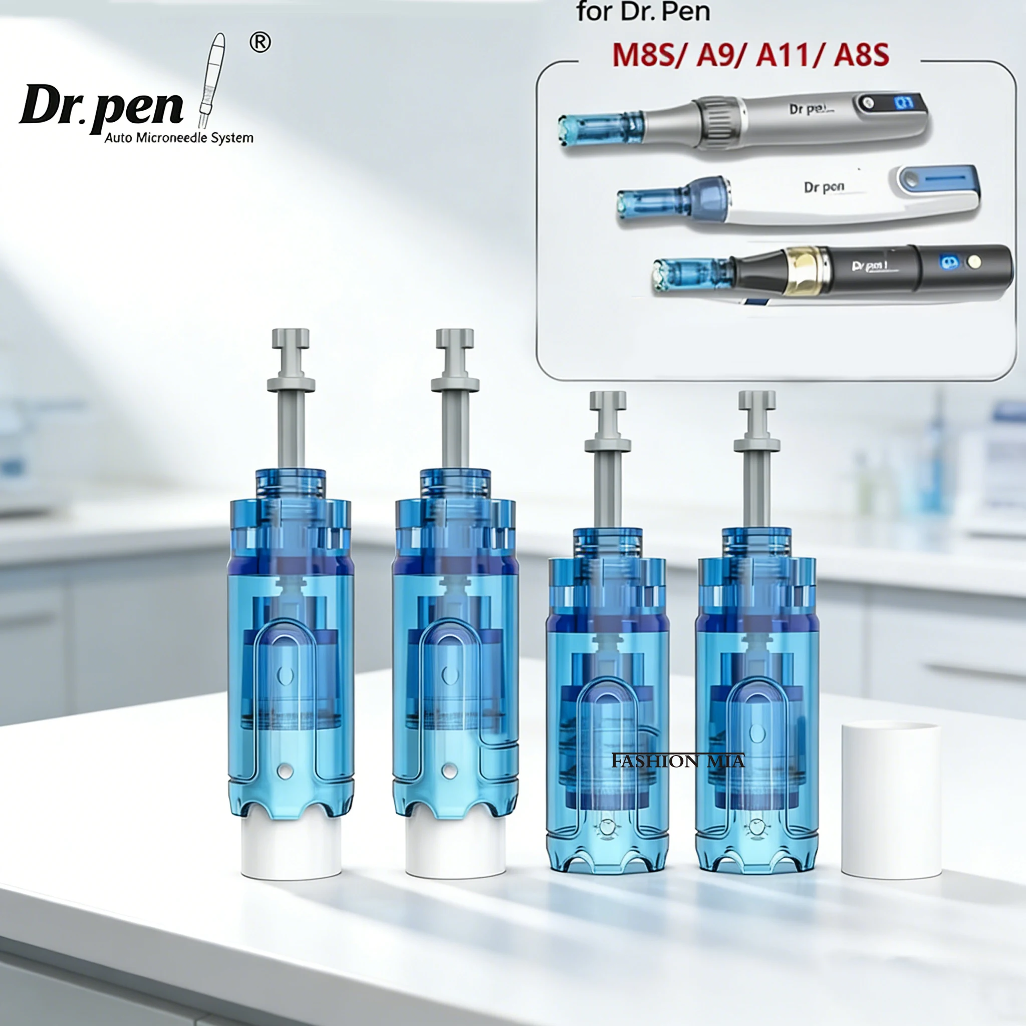 5/20 шт. игла для байонетного картриджа для Dr Pen M8S/A8S/A9, микроигла 12/18/24/36/42 Pin/Round Nano/3D, сменная головка наконечника