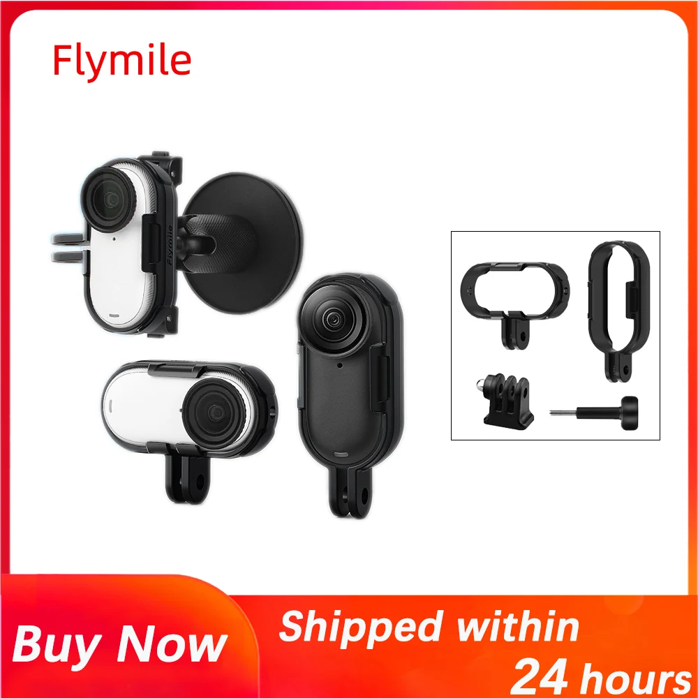 

Fymile Adapter Mounting Expansion Bracket For Insta360 GO 3/GO 3S Quick Release Protective Frame Shell Action Camera Accessories