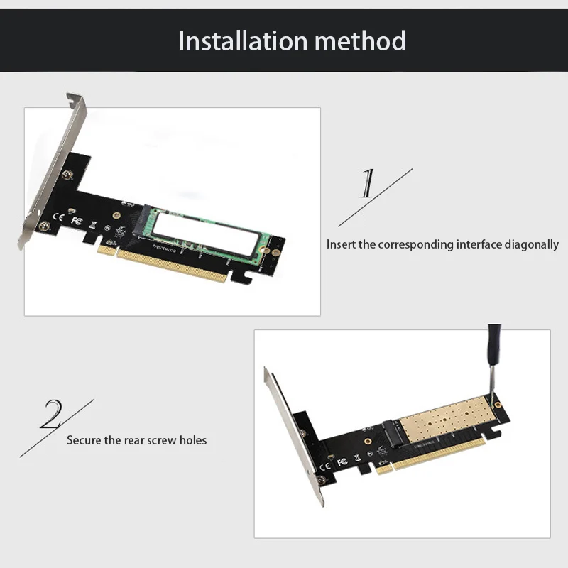 Game PCIE Expansion card adapter PCI express X16 to M.2 SDD NVME PCI-E Riser Card Extender PCIe Converter PCI-E To M.2 Card