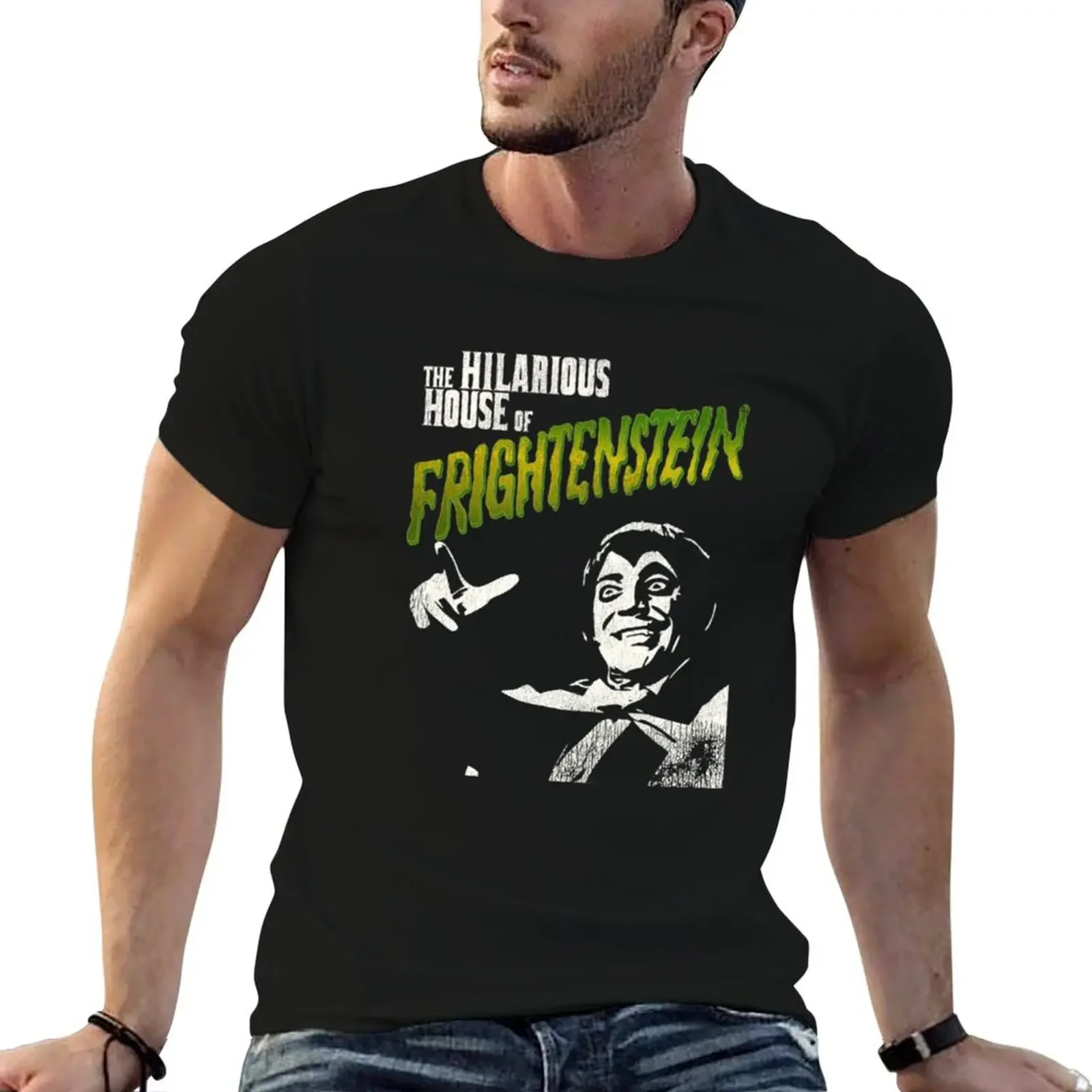 Count Frightenstein T-Shirt cotton graphic tees new edition Short sleeve tee plain white t shirts men