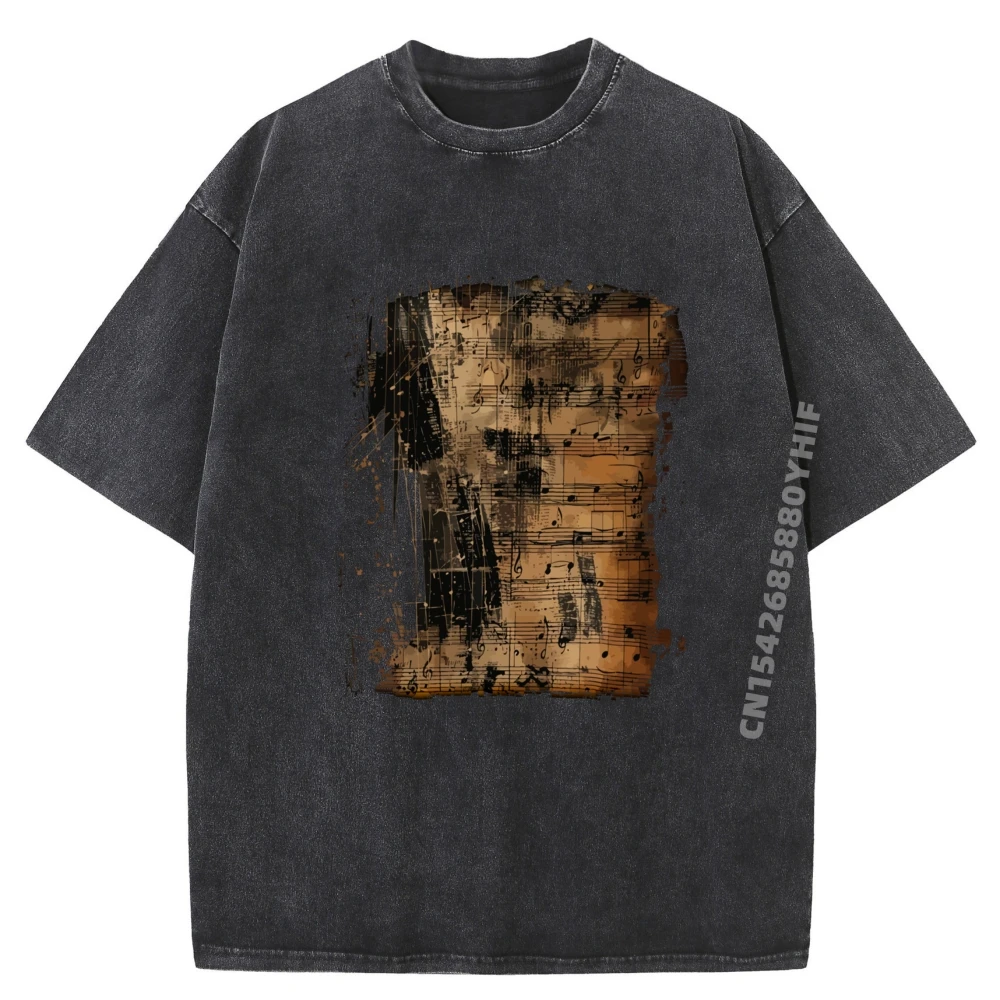 

Мужские топы и футболки с графическим рисунком, классические потертые топы, винтажные музыкальные ноты, пианист, мужская футболка с принтом