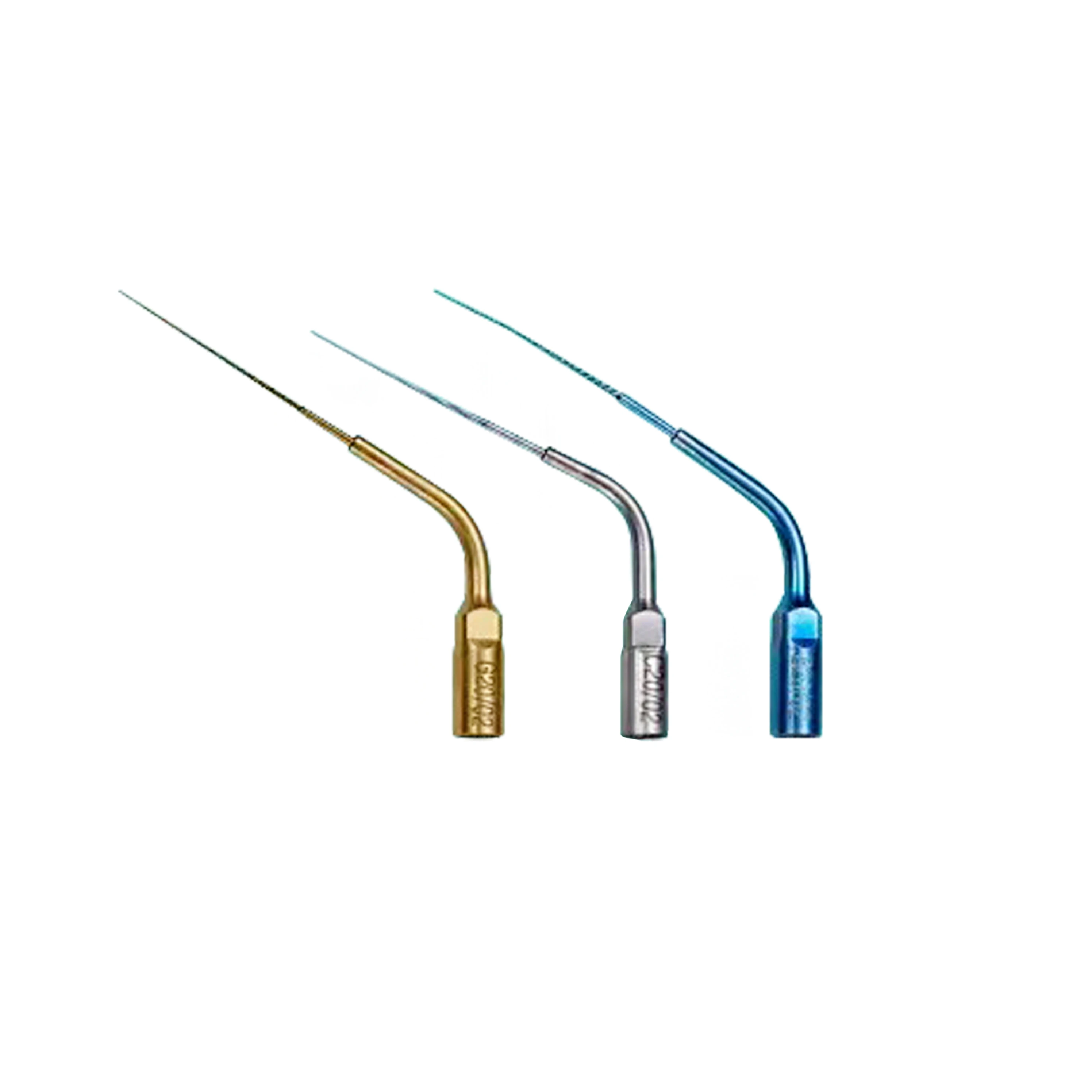 Dental Ultrasonic Activator Tips Gold Blue Silver