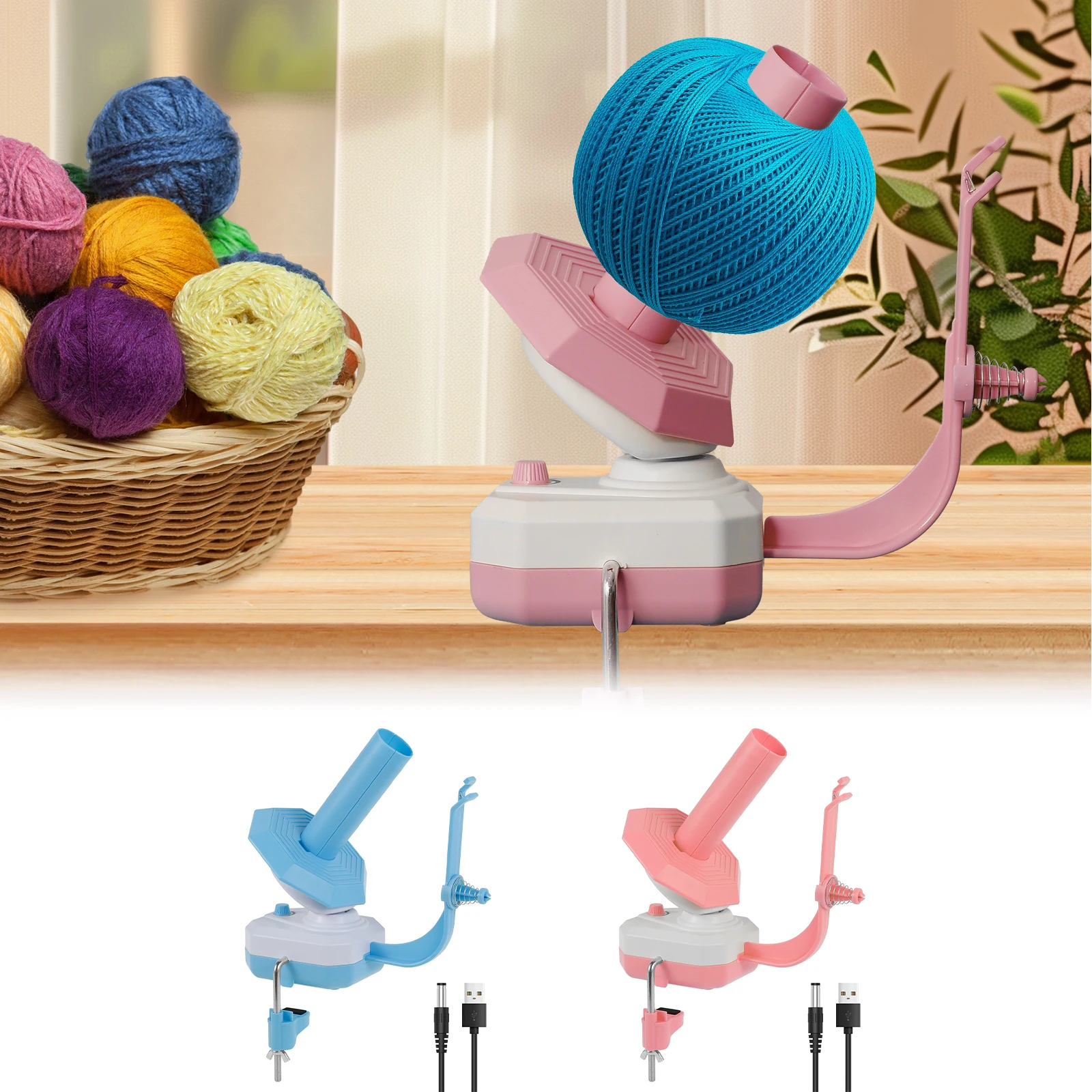 Plastic Electric Wool Winder for Crocheting Motor Drive Automatic Yarn Ball Winder Easy to Use Efficient Auto Yarn Cake Winder