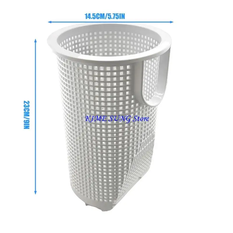 L5BD Replacement Basket Pool Pumps Filter Basket High Capacity Debris Collection Weather Resistant Plastic Texture for Pool