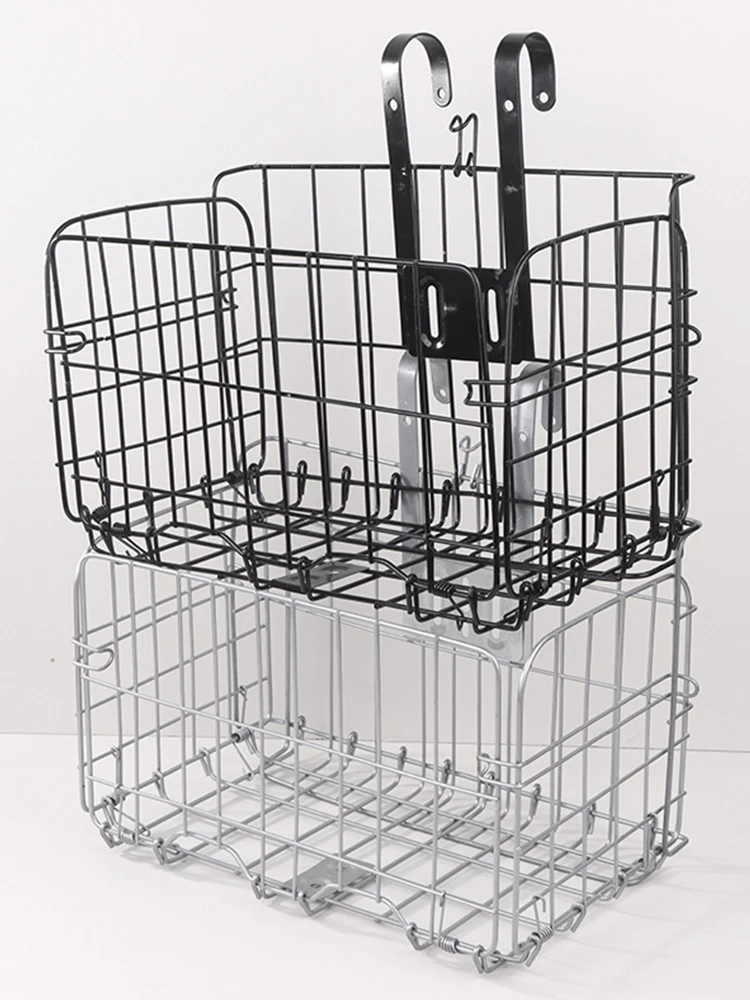 AliExpress NONE Mountain Bike Folding Storage Basket Bike Basket Front And Rear Hanging Thin Side Trailer Basket Bike Accessories Bike Basket
